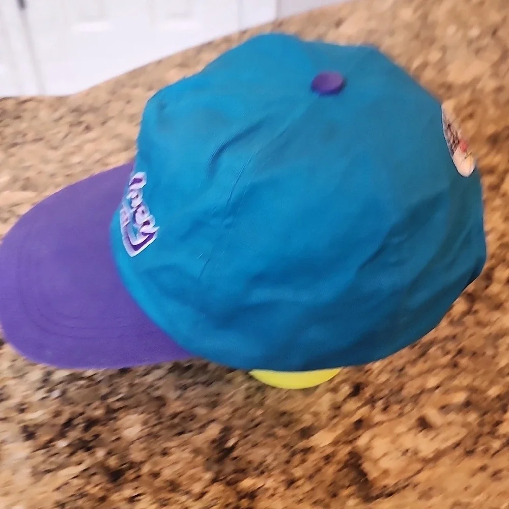 Mickey & Company Hat Cap Disney Purple Teal Vintage‎ Style